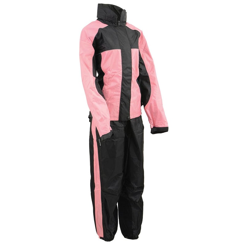 NexGen SH222201 Ladies Black and Pink Oxford Water Proof Rain Suit - 3X-Large - Image 1